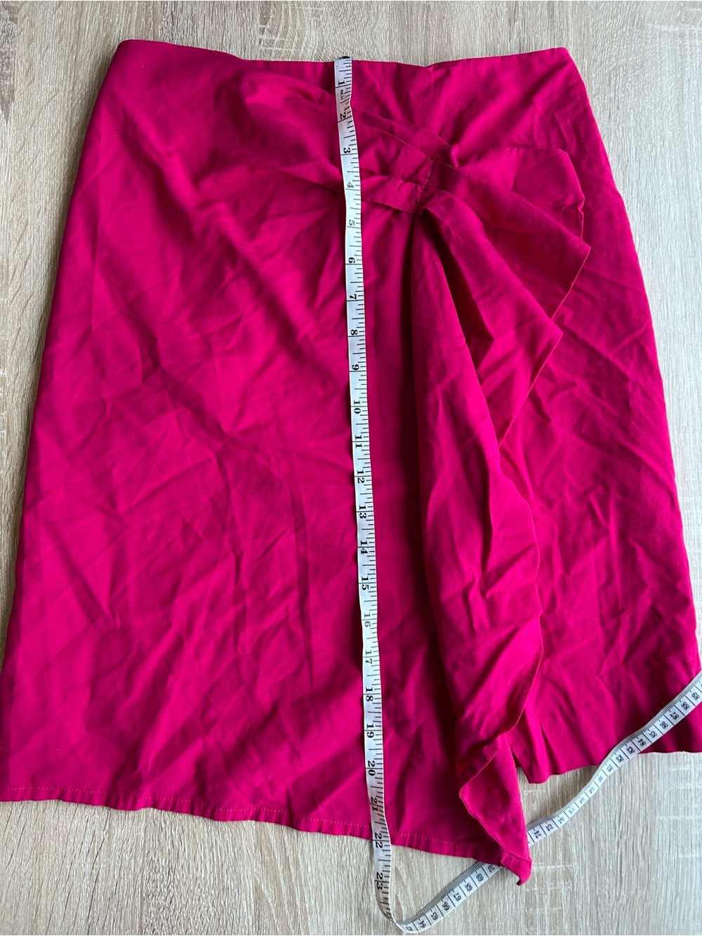Red Valentino Fuchsia Ruffle Wrap Mini Skirt - Picture 6 of 6